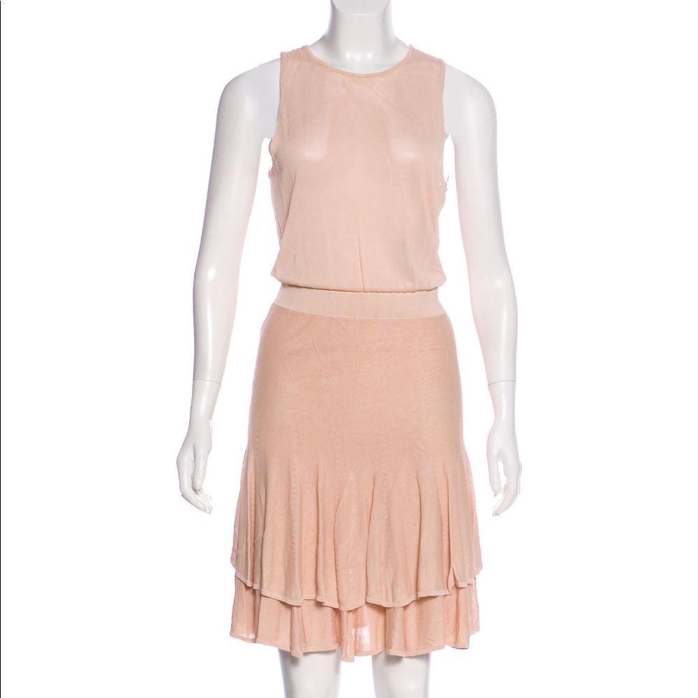 ALC short pale pink/blush tiered dress. S